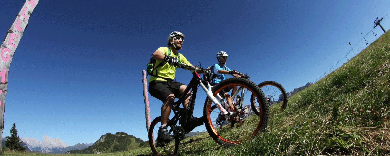 Mountain bike ad Alleghe