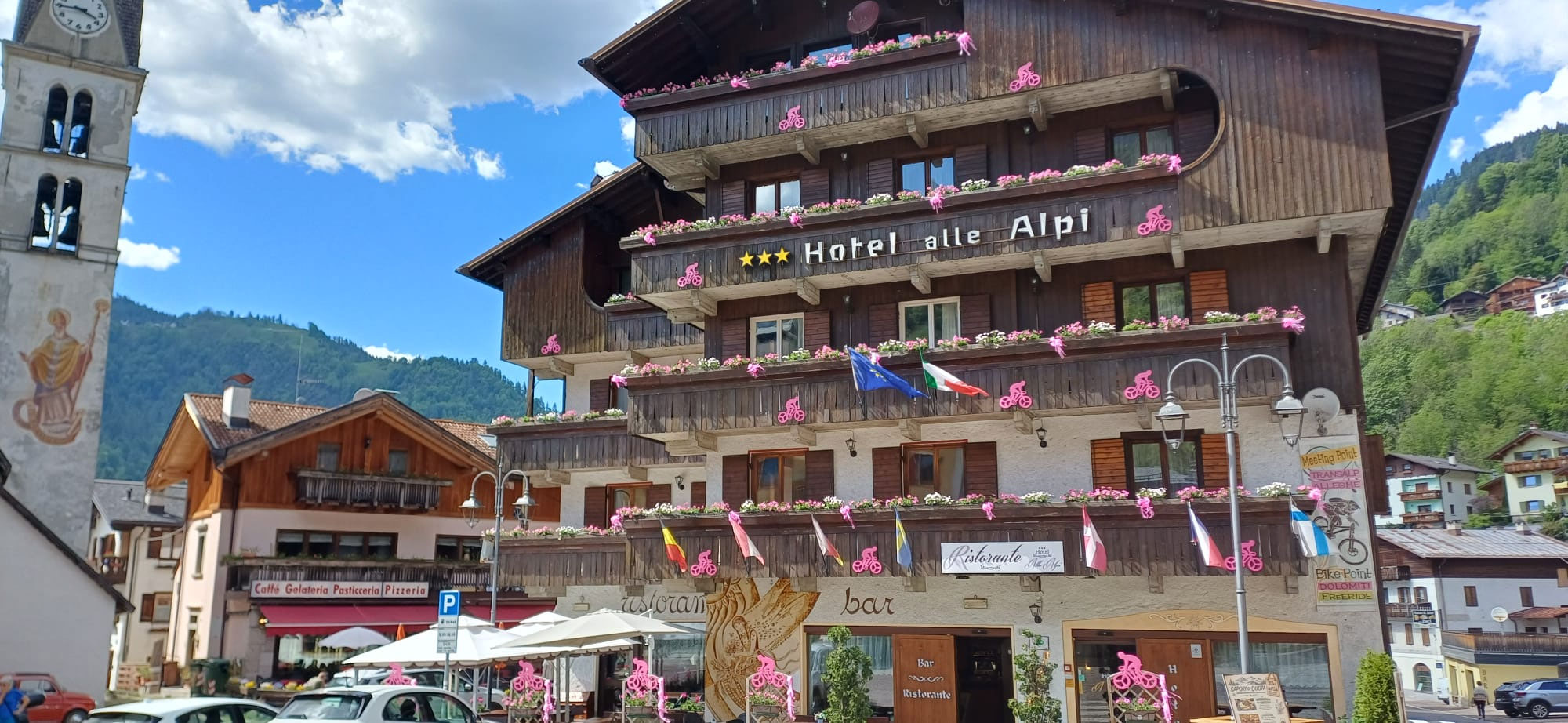 Hotel alle Alpi al passaggio del Giro D'Italia