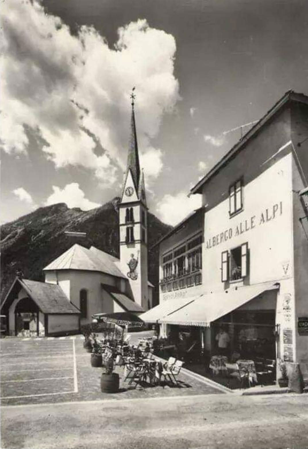 Foto storica Albergo alle Alpi Alleghe